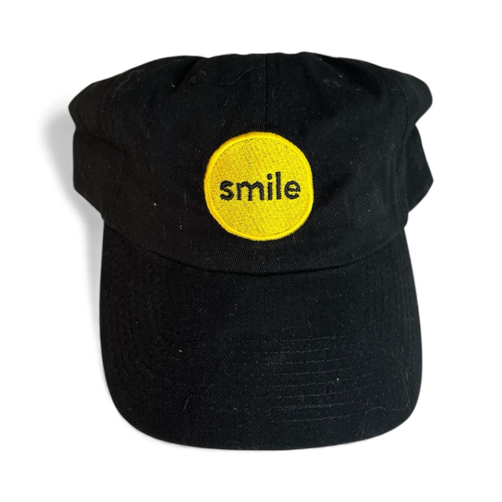 BLACK KC Caps Baseball cap. SMILE badge. NEW
